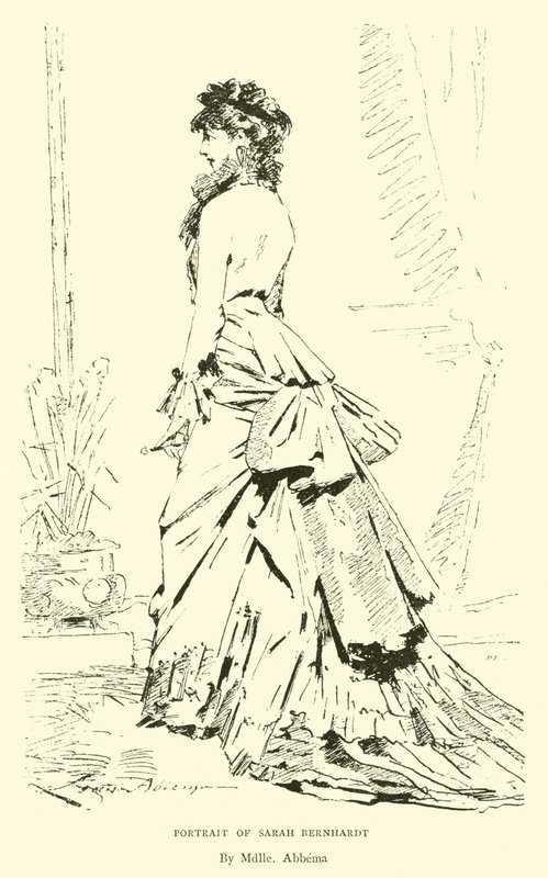 Porträtt av Sarah Bernhardt av English School