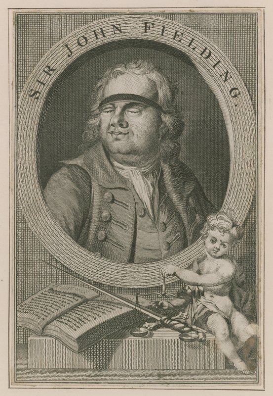 Porträtt av Sir John Fielding av English School