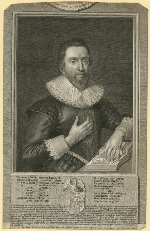 Porträtt av Sir Robert Cotton av English School