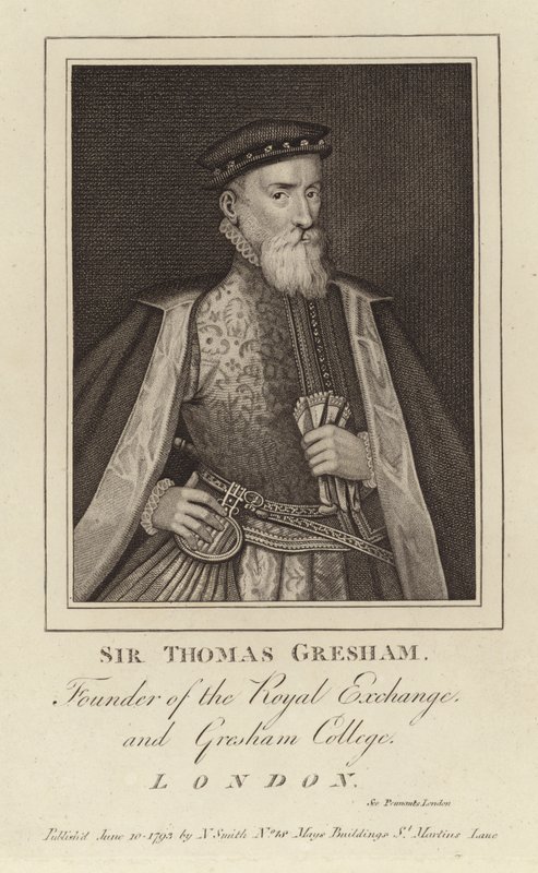Porträtt av Sir Thomas Gresham av English School