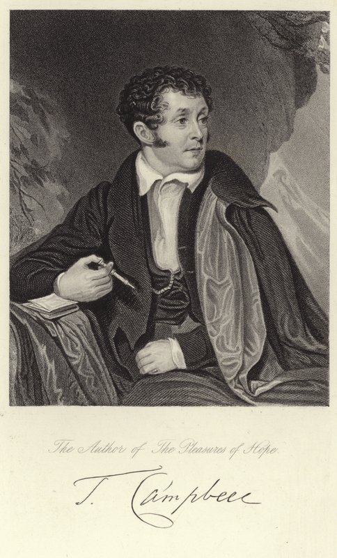 Porträtt av Thomas Campbell av English School