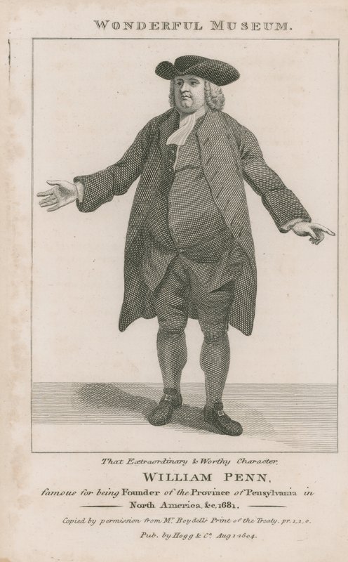 Porträtt av William Penn av English School