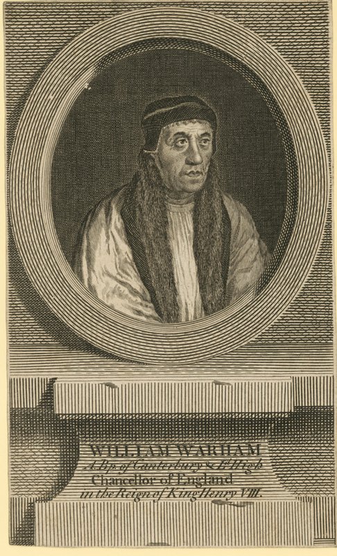 Porträtt av William Warham av English School