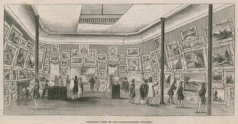 Huvudrummet i Suffolk Street Gallery av English School