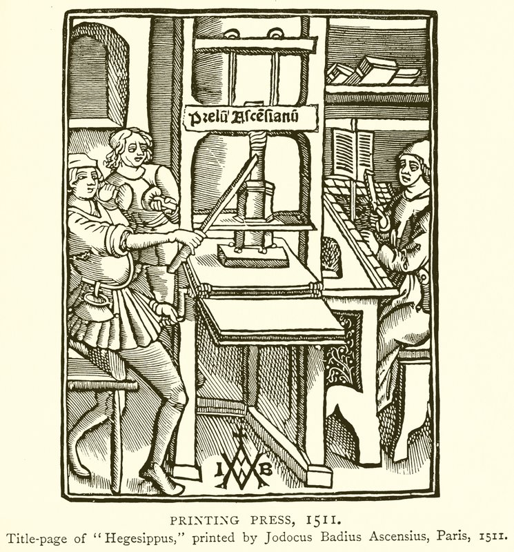 Tryckpress, 1511 av English School