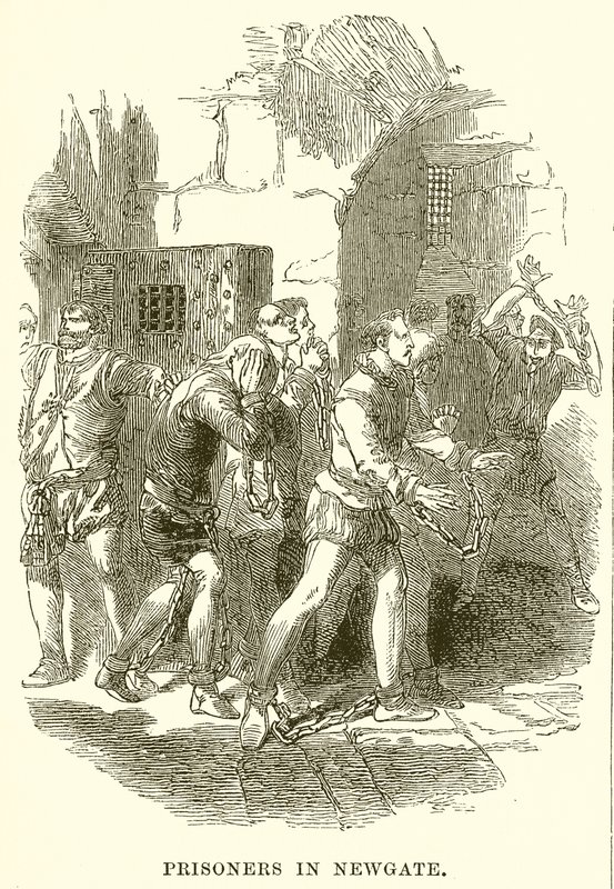Fångar i Newgate av English School