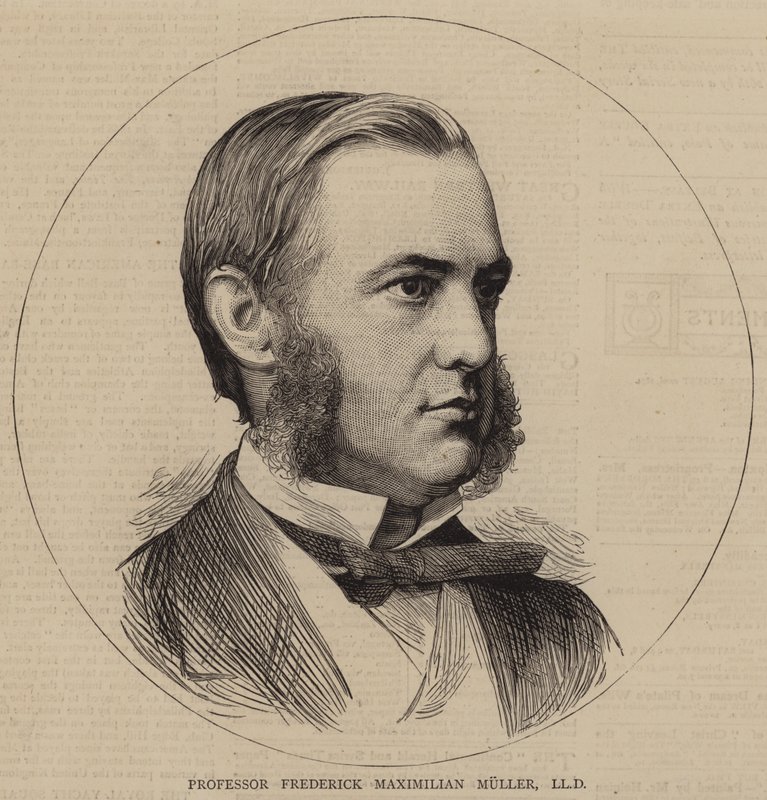 Professor Frederick Maximilian Muller, LLD (gravyr) av English School