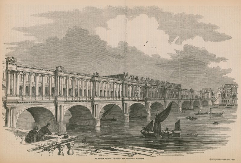 Föreslagna ändringar av Waterloo Bridge av English School