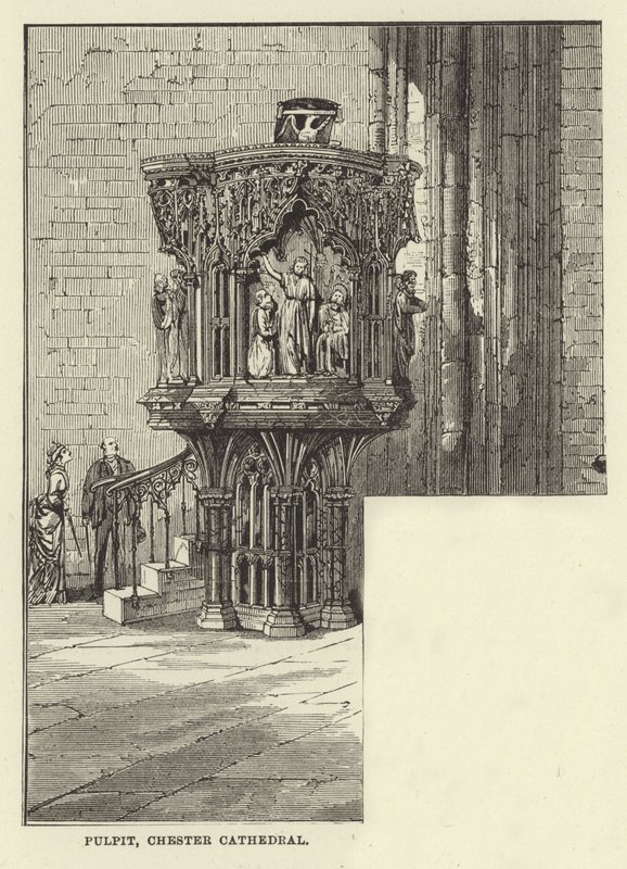 Predikstol, Chester Cathedral av English School