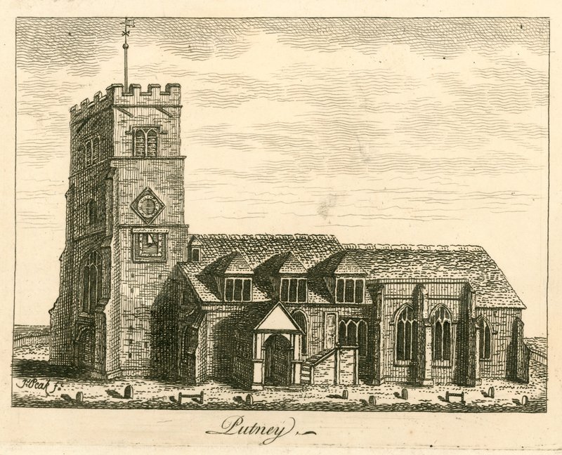 Putney Church, London av English School