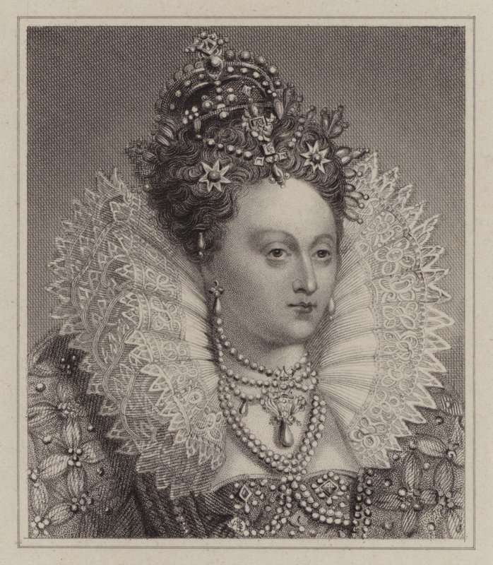 Drottning Elizabeth I (gravyr) av English School