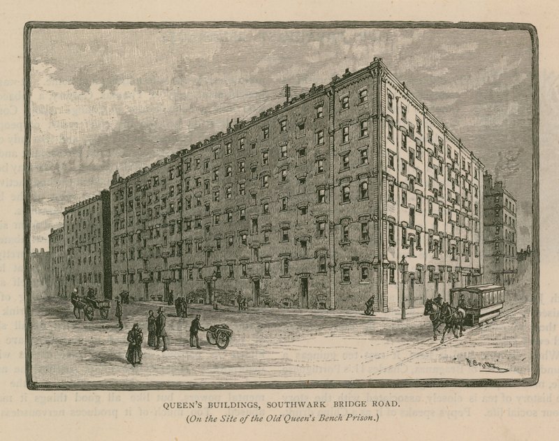 Queens Buildings, Southwark Bridge Road av English School