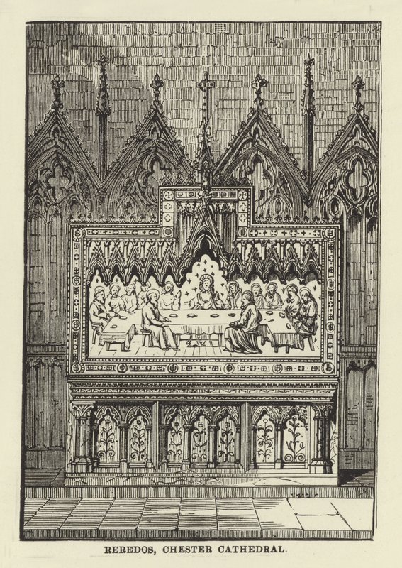 Reredos, Chester Cathedral av English School