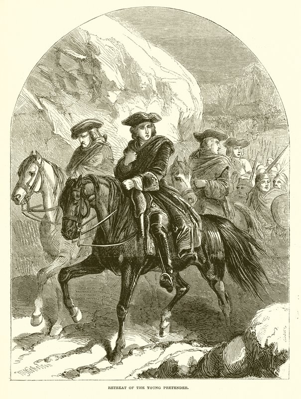 Retreat of the Young Pretender av English School