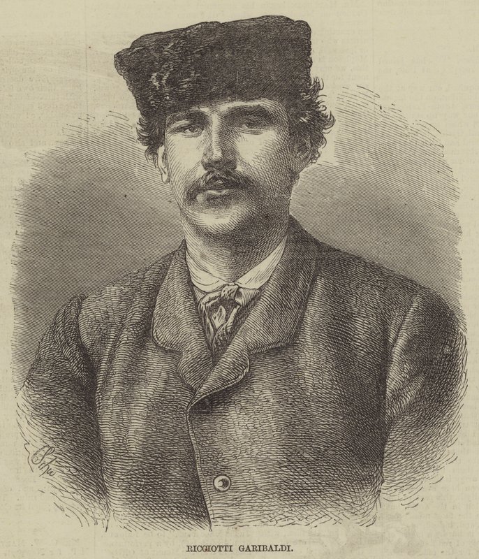 Ricciotti Garibaldi (gravyr) av English School