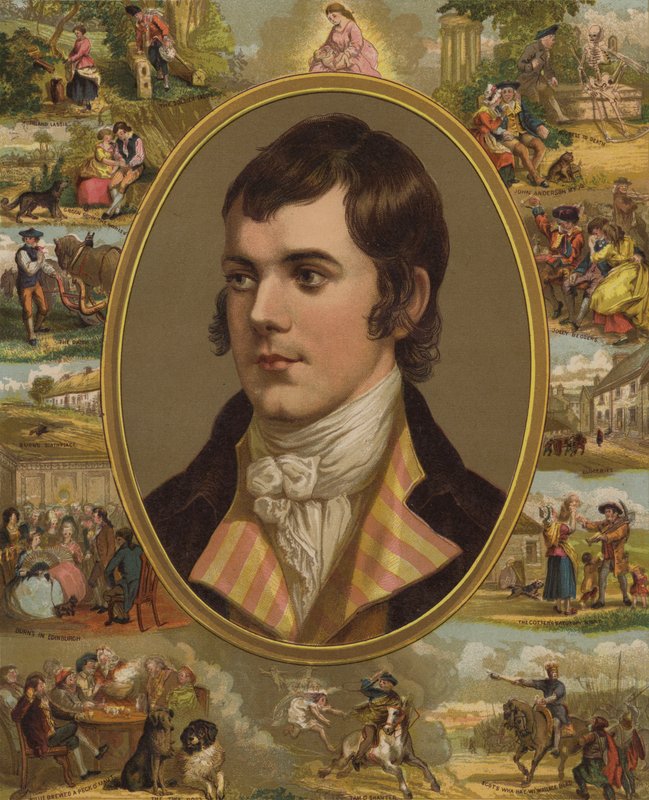 Robert Burns (chromolitho) av English School