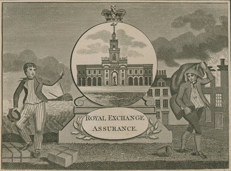 Royal Exchange Assurance, London av English School