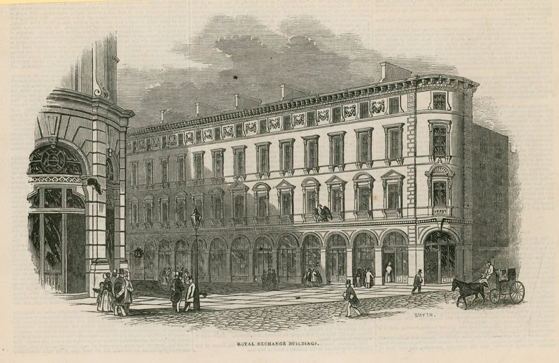 Royal Exchange Buildings, London av English School
