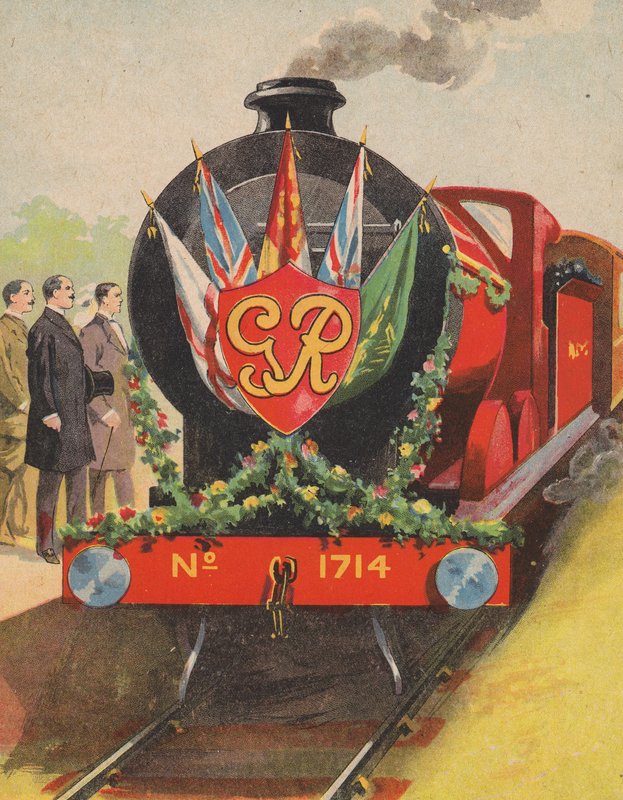 Royal train (färg litho) av English School