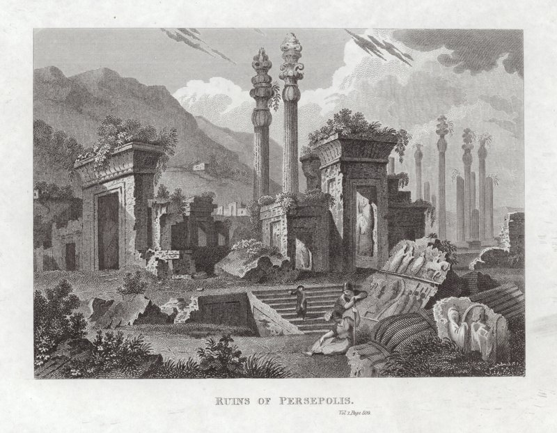 Ruinerna av Persepolis av English School