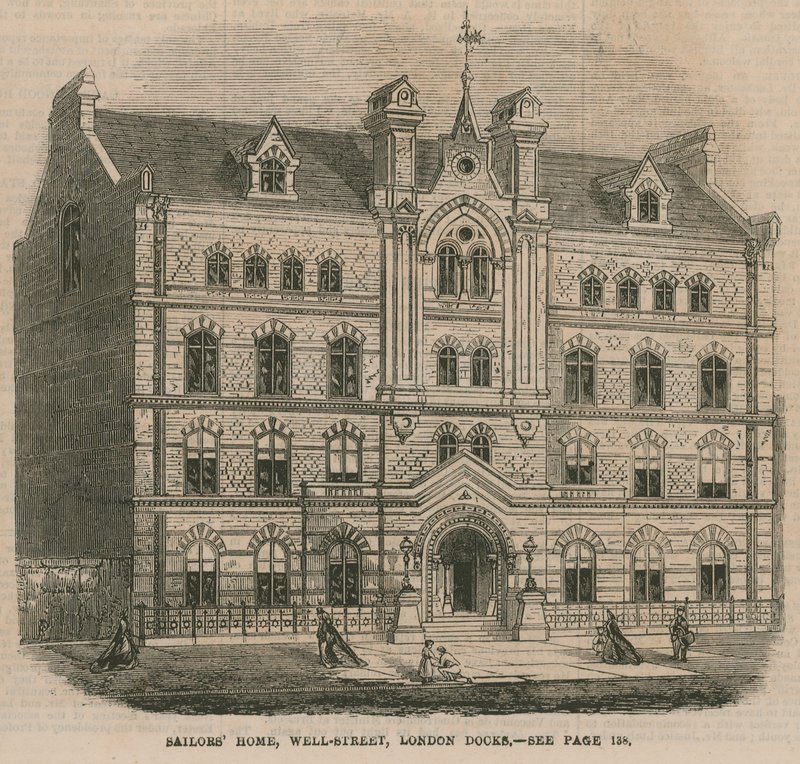 Sailors Home, Well Street, London Docks av English School
