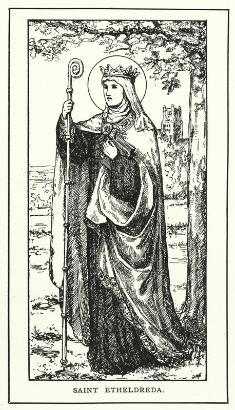 Sankta Etheldreda (gravyr) av English School