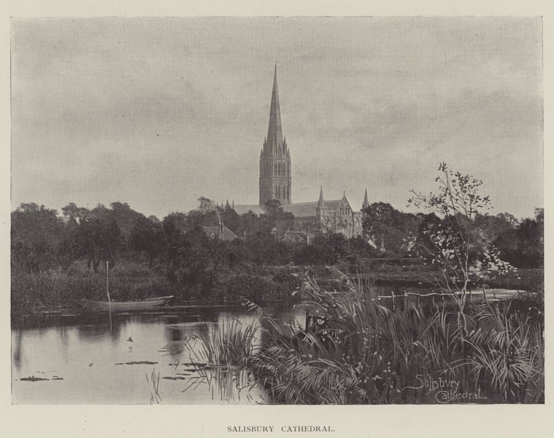 Salisbury Cathedral (gravyr) av English School
