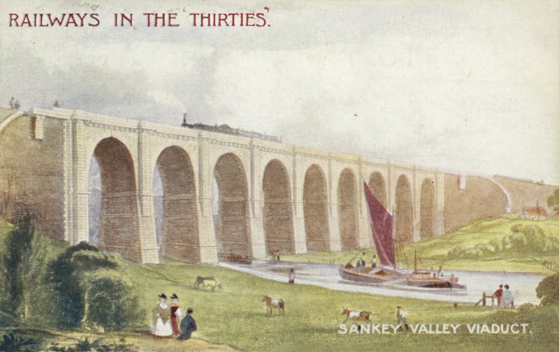 Sankey Valley Viadukt av English School