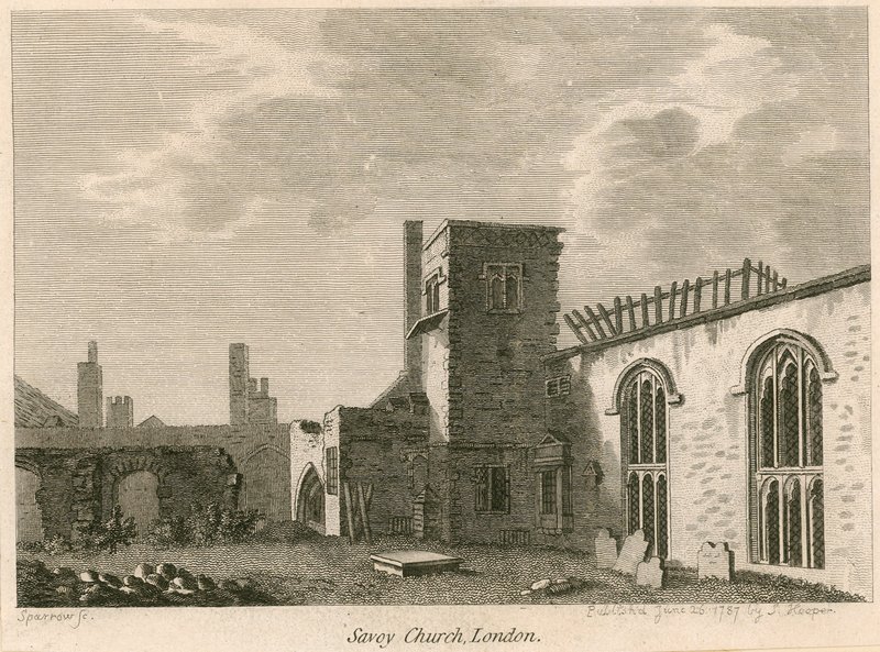 Savoy Chapel and Palace, London av English School