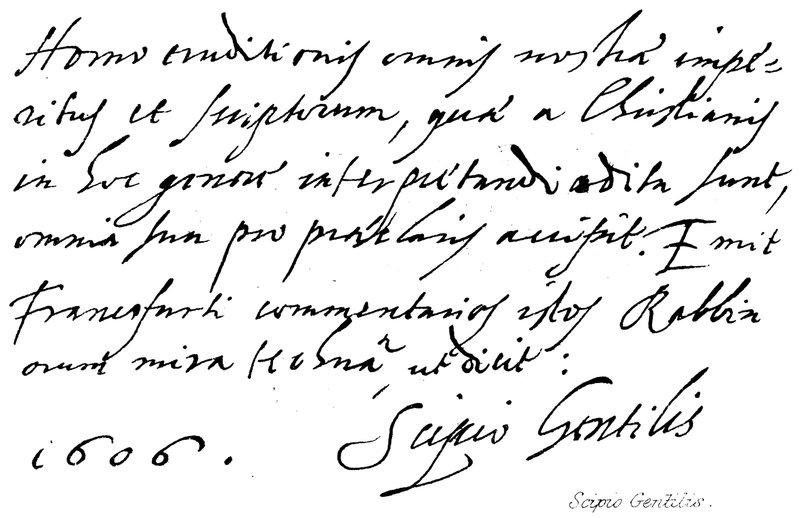 Scipio Gentile av English School