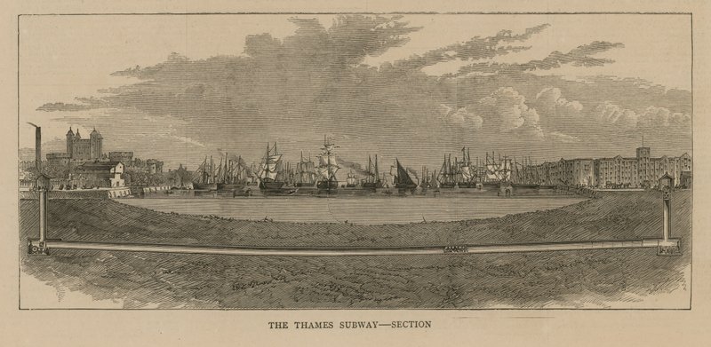 Sektion av Thames Subway av English School