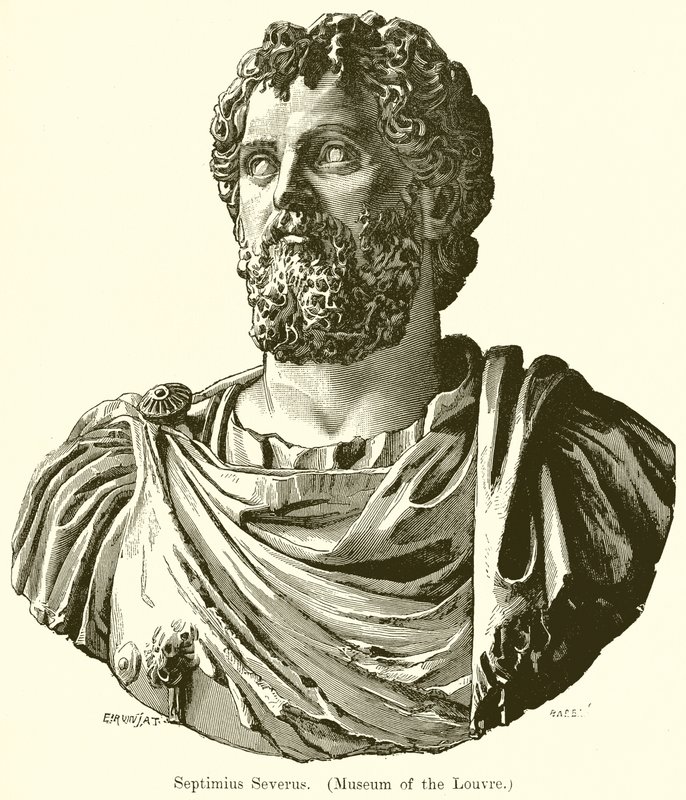 Septimius Severus. (Museum of the Louvren) av English School