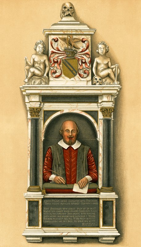 Shakespeare Bust av English School