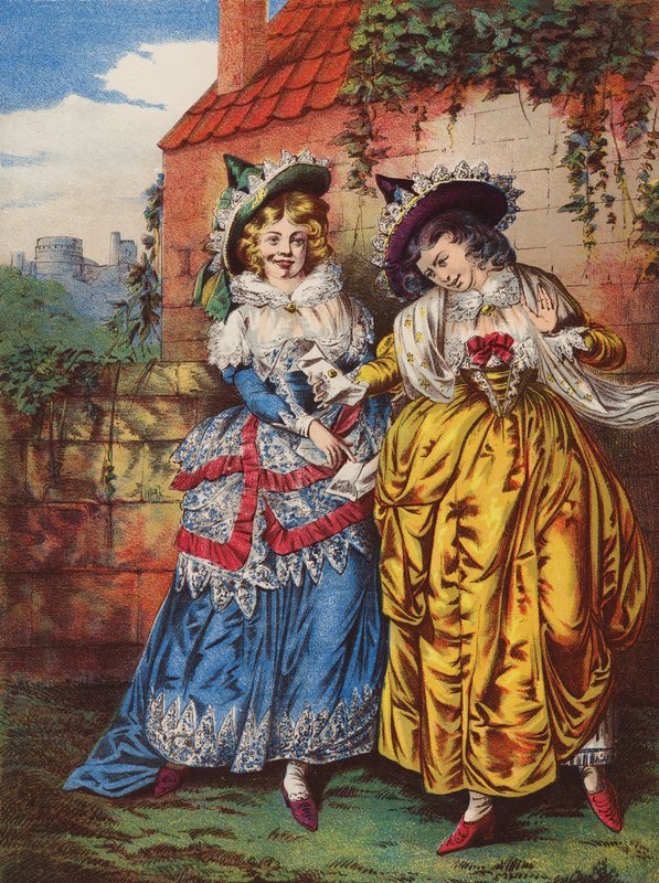 Shakespeare: Glada fruarna i Windsor (chromolitho) av English School