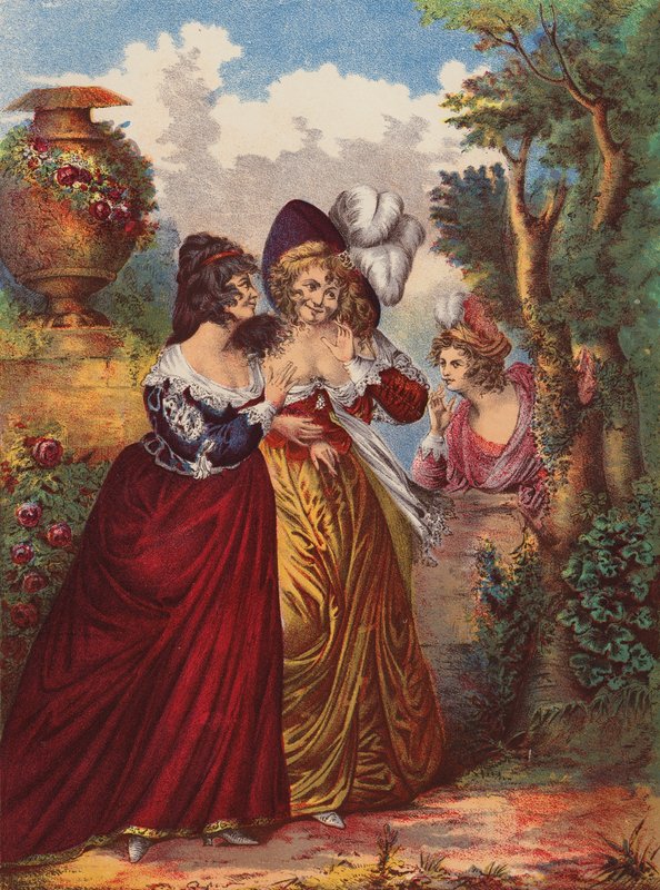 Shakespeare: Mycket väsen för ingenting (chromolitho) av English School