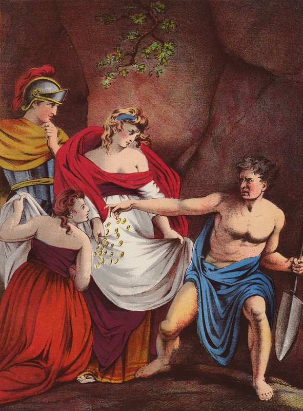Shakespeare: Timon från Aten (chromolitho) av English School