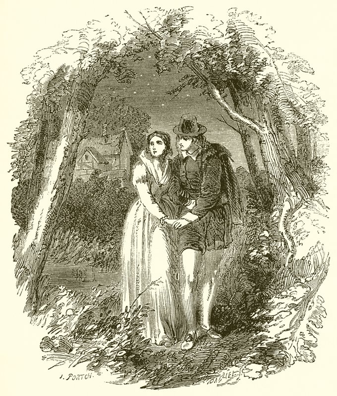 Shakespeare med sin fru att vara av English School