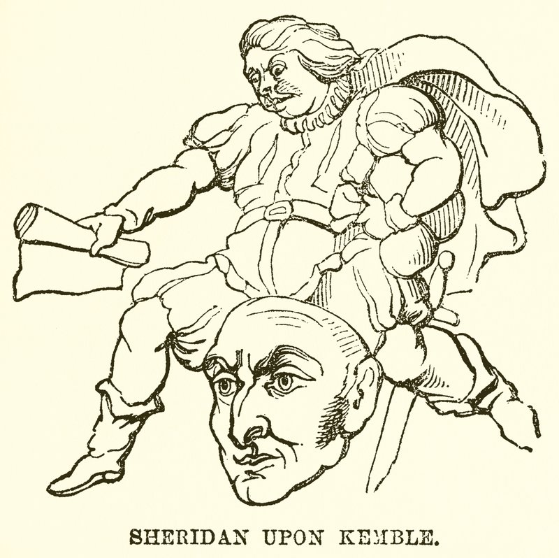 Sheridan upon Kemble av English School