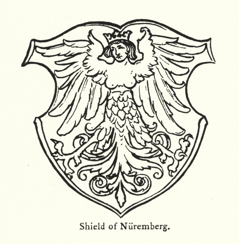 Nürnbergsköld (gravyr) av English School