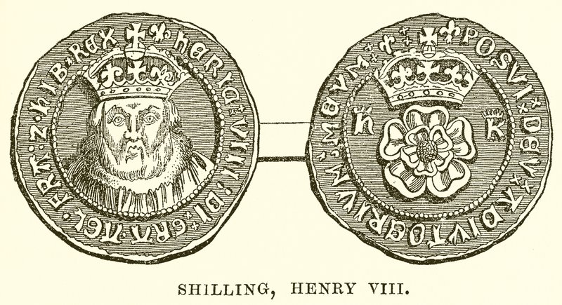 Shilling, Henrik VIII av English School