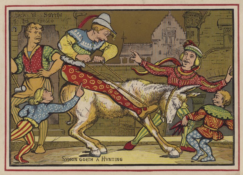 Simple Simon (färg litho) av English School
