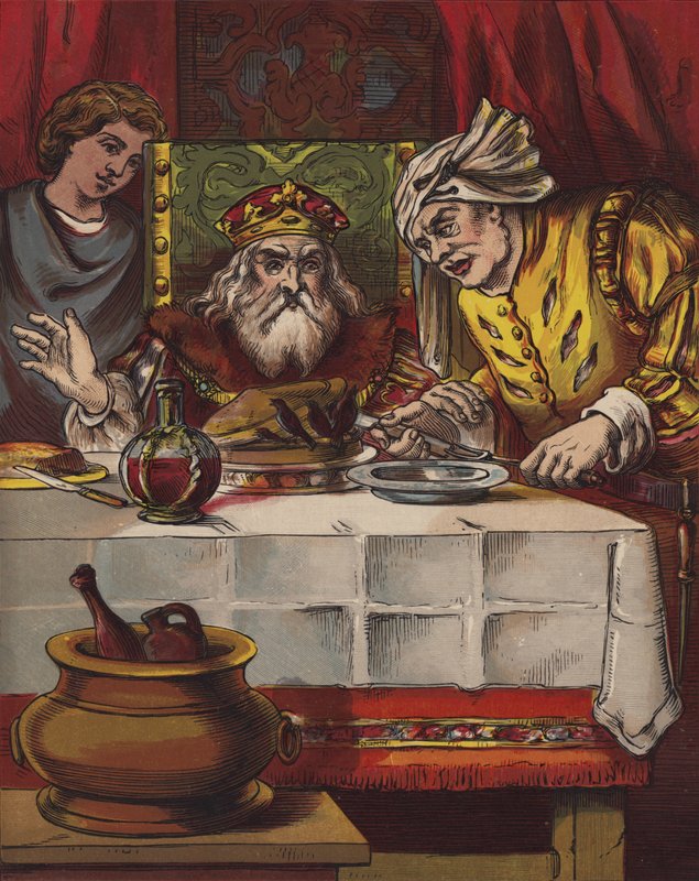 Sjung en sång av sixpence (colour litho) av English School