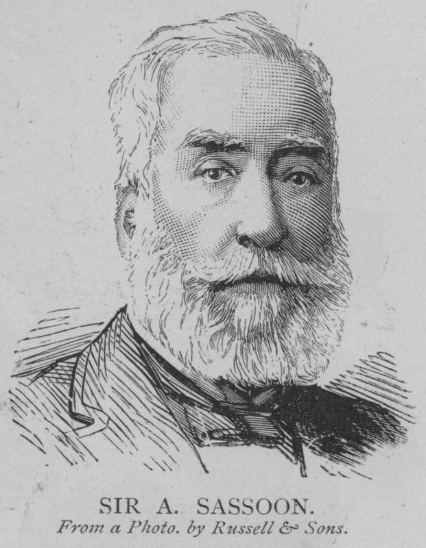 Sir A Sassoon (gravyr) av English School