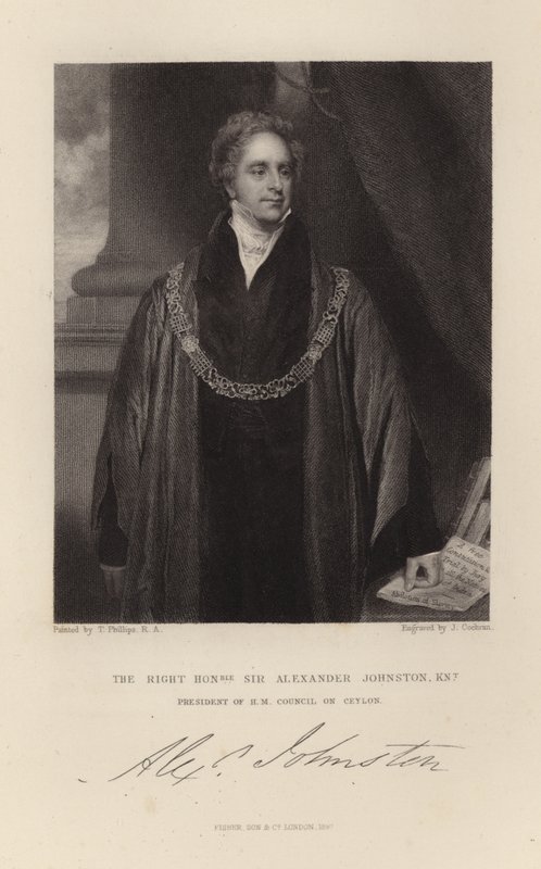 Sir Alexander Johnston av English School