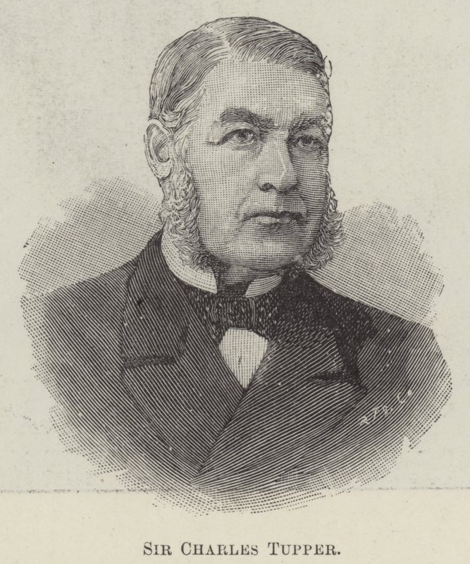 Sir Charles Tupper (gravyr) av English School