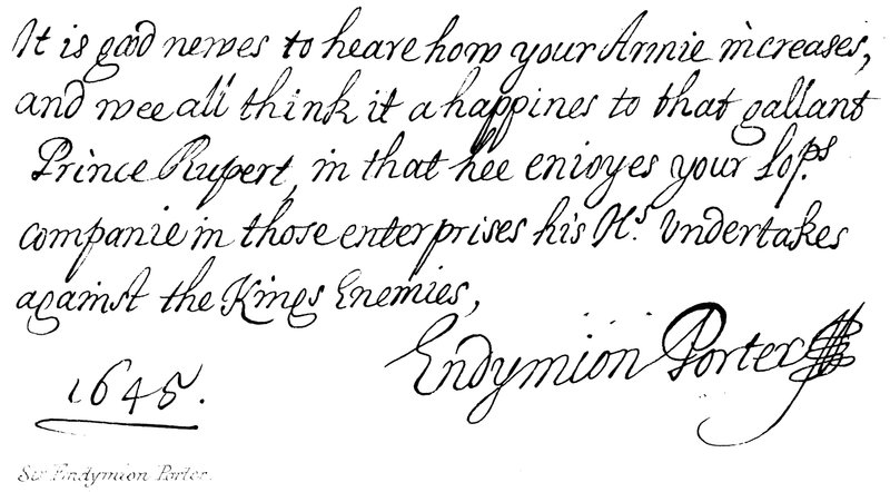 Sir Endymion Porter av English School