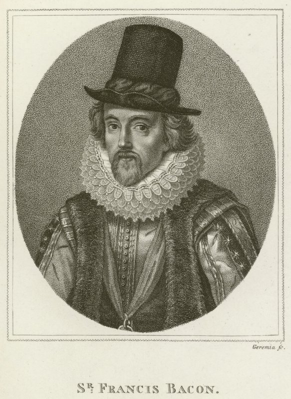Sir Francis Bacon (gravyr) av English School