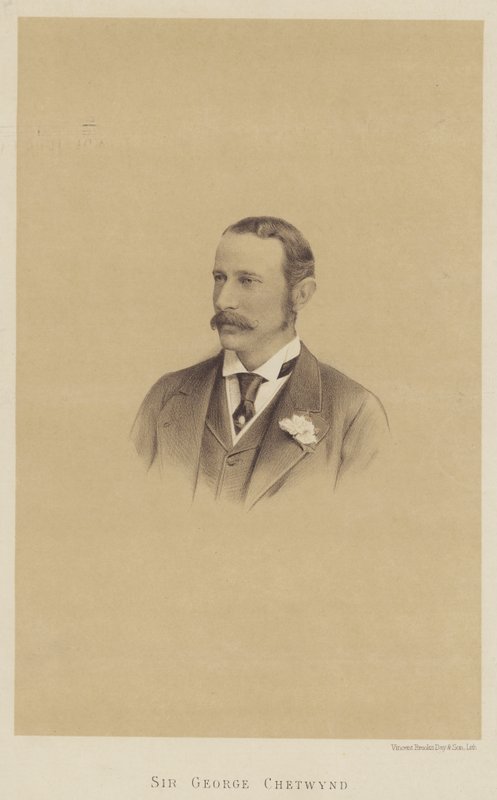 Sir George Chetwynd (litho) av English School
