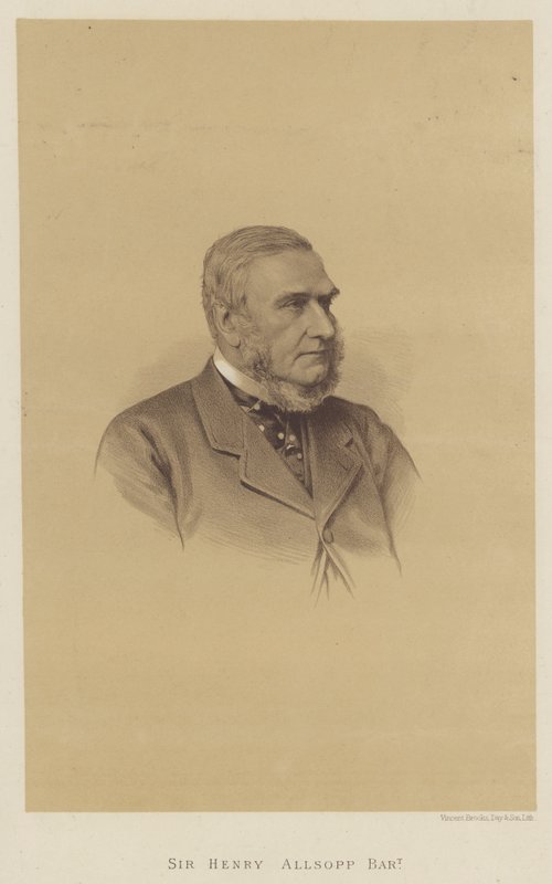 Sir Henry Allsopp, baronet (litografi) av English School