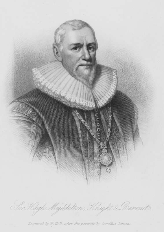 Sir Hugh Middleton (gravyr) av English School